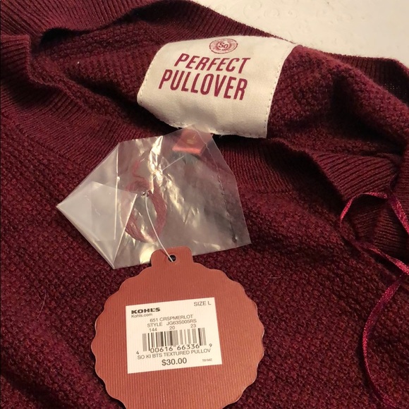 💚 2/30 Maroon pullover sweater - Picture 2 of 2